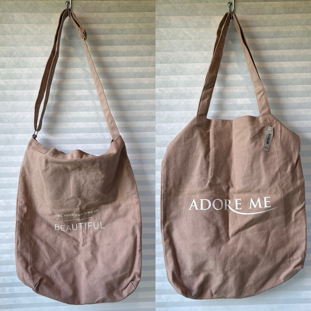 Adore Me Shoulder Shopping Bag pale pink handle straps going out, casual, travel